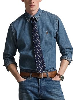 Camicia Polo Ralph Lauren Sluby Twill Denim