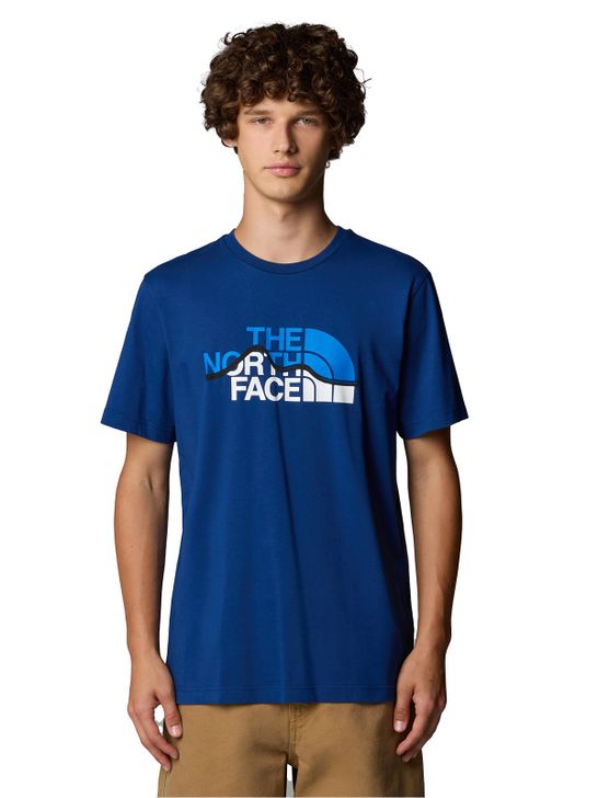 t-shirt-the-north-face-mountain-line-blue