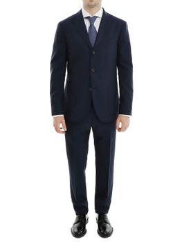 Abito Boglioli Milano Rustic Wool Blu