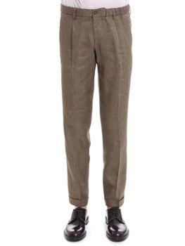 Pantaloni Briglia 1949 Lino Verde