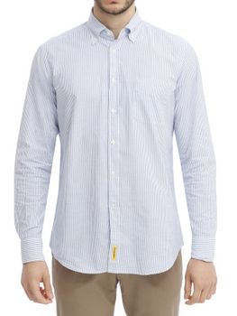 Shirt BD Baggies Bradford Oxford White/Light Blue