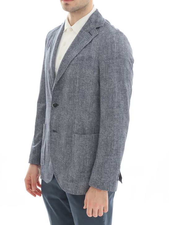 blazer-circolo-1901-herringbone-blue