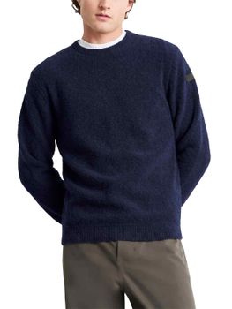 Maglione RRD Bouclè Round Knit Blu