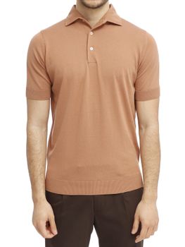 Polo Shirt Filippo De Laurentiis Crepe Pink