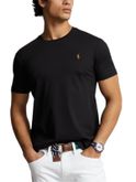 t-shirt polo ralph lauren interlock nero