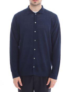 Camicia Filippo De Laurentiis Lino-Cotone Blu