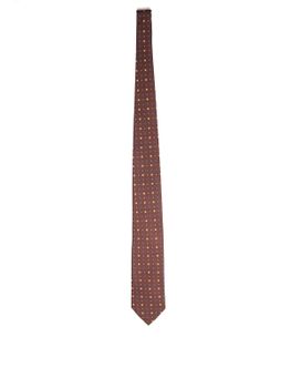 Cravatta Holliday & Brown Stampata Marrone
