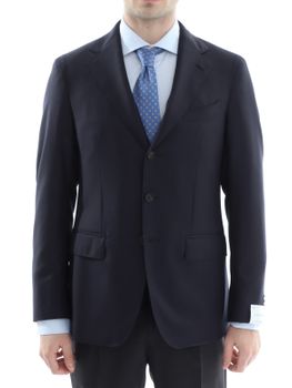 Giacca Caruso Aida 130'S Blu