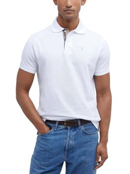 Polo Barbour Tartan Piqué Bianco