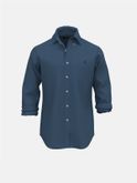 camicia polo ralph lauren seerusucker blu