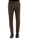 trousers devore incipit cotton brown