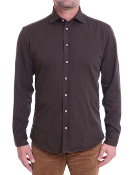 Shirt Bastoncino Gabardine Brown