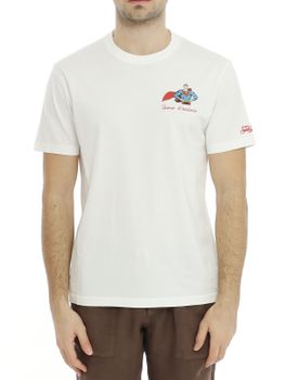 T-Shirt MC2 Saint Barth Stampata Bianco