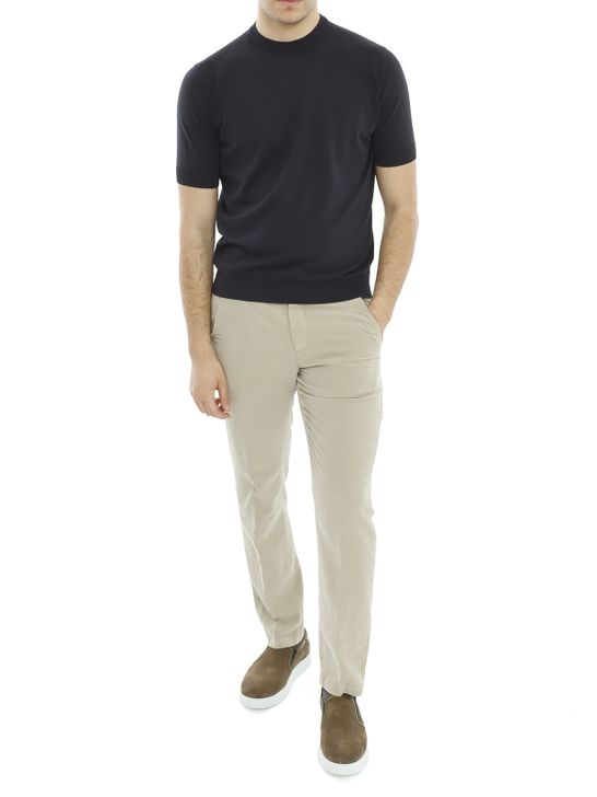 sweater-filippo-de-laurentiis-crepe-blue