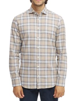 Camicia Bastoncino Check Beige