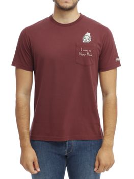 T-Shirt MC2 Saint Barth Connor Bordeaux