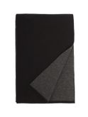 scarf barna cashmere two-tone black/grey