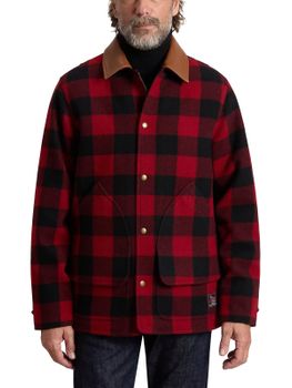 Coat Woolrich Check Barn Red