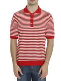 polo gallia righe rosso
