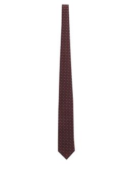 Tie Holliday & Brown Jacquard Bordeaux