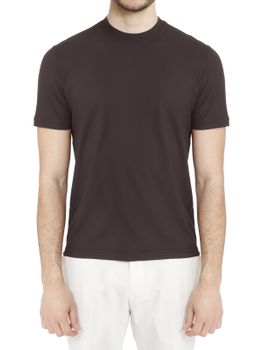 T-Shirt Filippo De Laurentiis Crepe Marrone