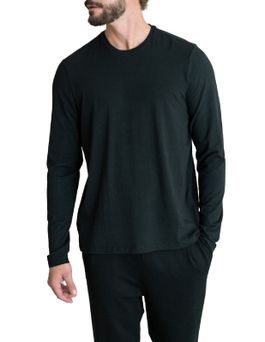 T-Shirt Majestic Filatures Smooth Touch Nero