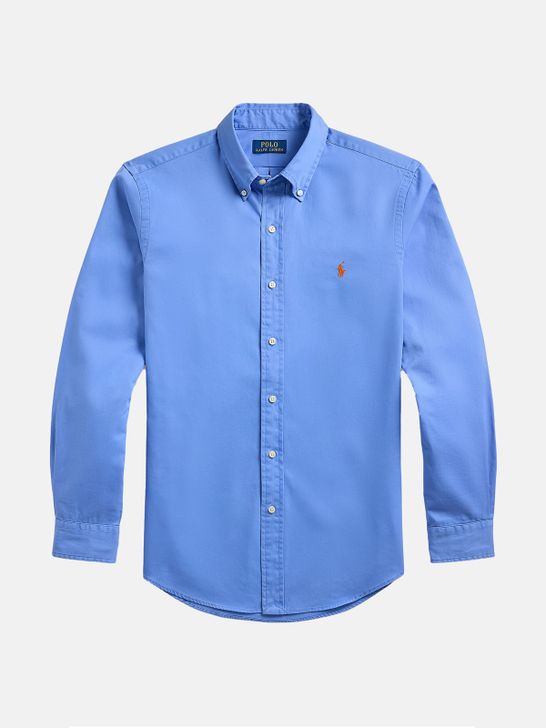 shirt-polo-ralph-lauren-twill-light-blue