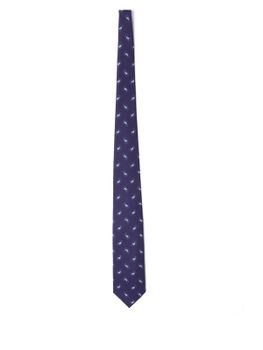 Tie Holliday & Brown Twill Blue