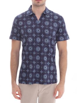 Polo Shirt Majestic Filatures Blue