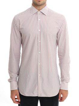Shirt Xacus Taylor Active White-Bordeaux