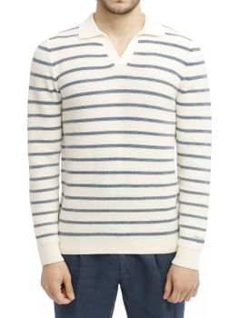 Sweater MC2 Saint Barth Striped White