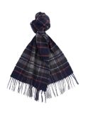 sciarpa barbour new check tartan blu