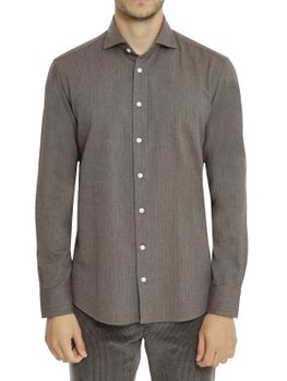 Shirt Bastoncino Flannel Brown