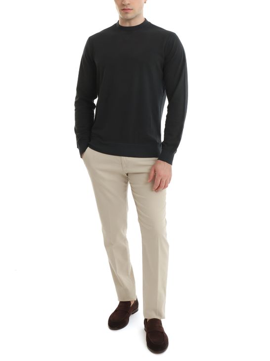 sweatershirt-filippo-de-laurentiis-pique-black