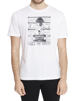 T-Shirt Bl'ker Stampata Bianco