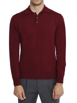 Polo Shirt Altea Merino Bordeaux