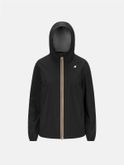 giubbino k-way marguerite jersey nero