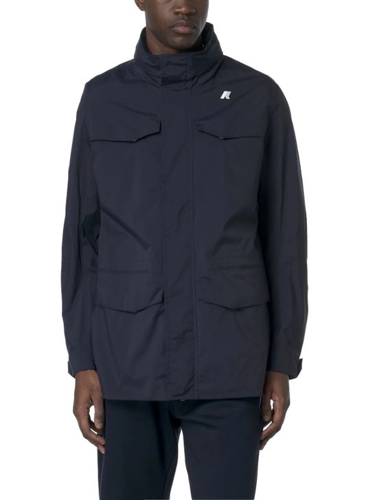 field-jacket-k-way-manuel-stretch-blue