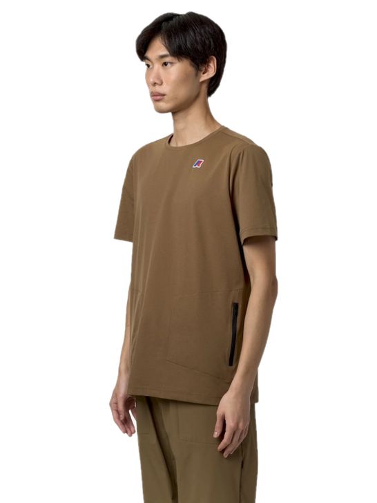 t-shirt-k-way-seril-travel-brown