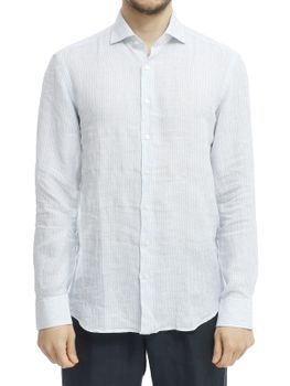 Camicia Bastoncino Righe Azzurro