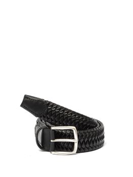 Belt Alberto Luti Elastic Leather Black