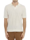 polo filippo de laurentiis crepe bianco