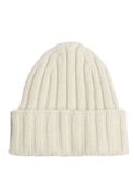 beanie hat cashmere white