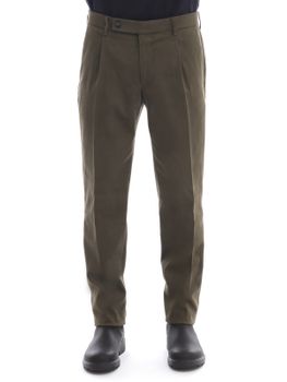 Trousers Berwich Bull Cotton Green