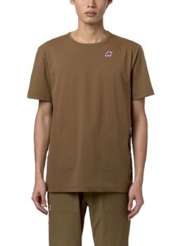 T-Shirt K-Way Seril Travel Marrone