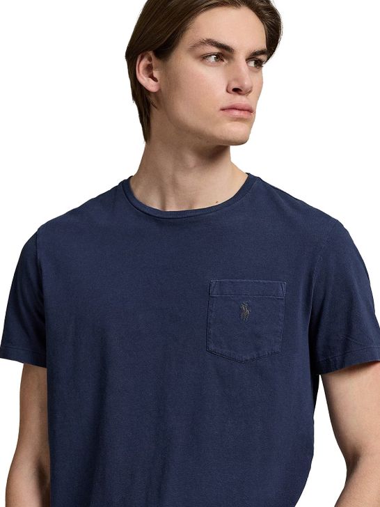 t-shirt-polo-ralph-lauren-pocket-blue