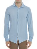 shirt filippo de laurentiis pique light blue