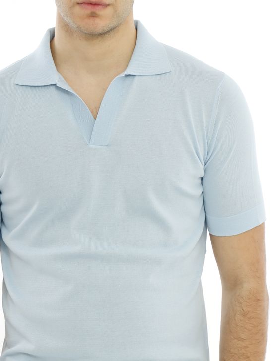 polo-shirt-filippo-de-laurentiis-crepe-light-blue