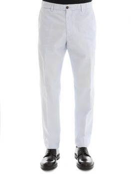 Pantaloni Briglia 1949 Cotone-Lino Azzurro