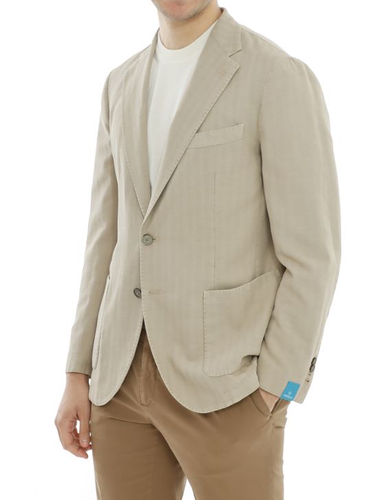 blazer-santaniello-micro-herringbone-brown
